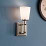 1_Kichler Rosalind 12 1/2" High Polished Nickel Wall Sconce