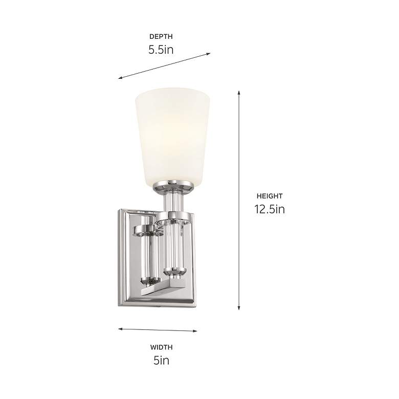 Image 4 Kichler Rosalind 12 1/2" High Polished Nickel Wall Sconce more views
