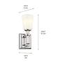 4_Kichler Rosalind 12 1/2" High Polished Nickel Wall Sconce more views