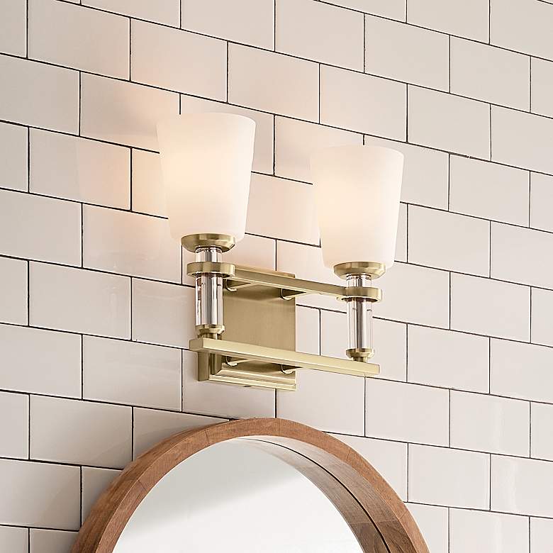 Image 1 Kichler Rosalind 14.3" Wide 2-Light Bath Light