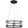 2_Kichler Rosalind 17 1/2" Wide Black 3-Light Chandelier