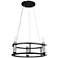 Kichler Rosalind 17 1/2" Wide Black 3-Light Chandelier