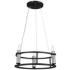 Kichler Rosalind 17 1/2" Wide Black 3-Light Chandelier