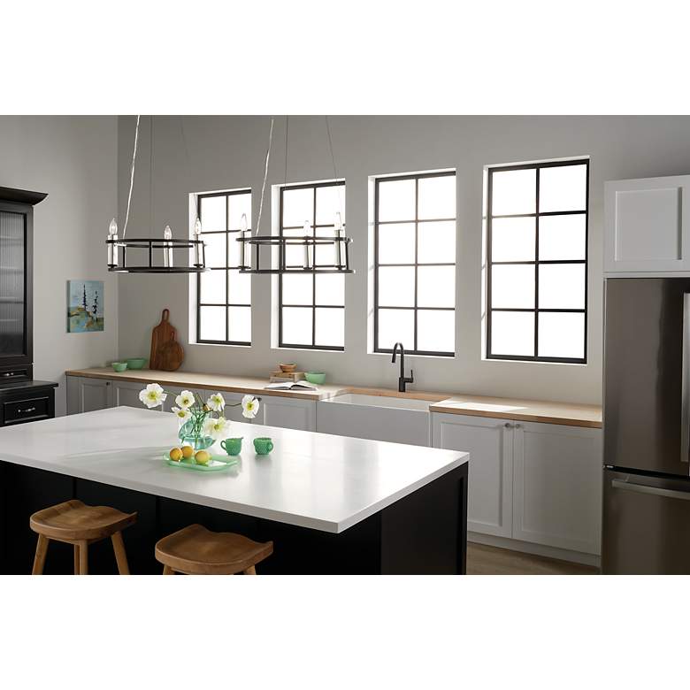 Image 5 Kichler Rosalind 17 1/2" Wide Black 3-Light Chandelier more views