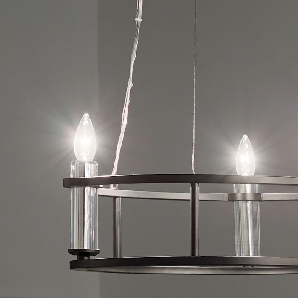 Kichler Rosalind 17 1/2" Wide Black 3-Light Chandelier