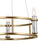Thumbnail3 of Kichler Rosalind 19.5" Wide 3-Light Crystal Brass Small Chandelier more views