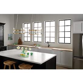 Image5 of Kichler Rosalind 19.5" Wide 3-Light Crystal Brass Small Chandelier more views