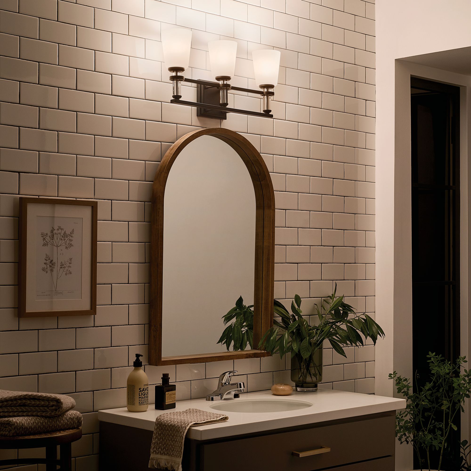 Image 6 Kichler Rosalind 23.8" Wide 3-Light Vanity Bath Light more views