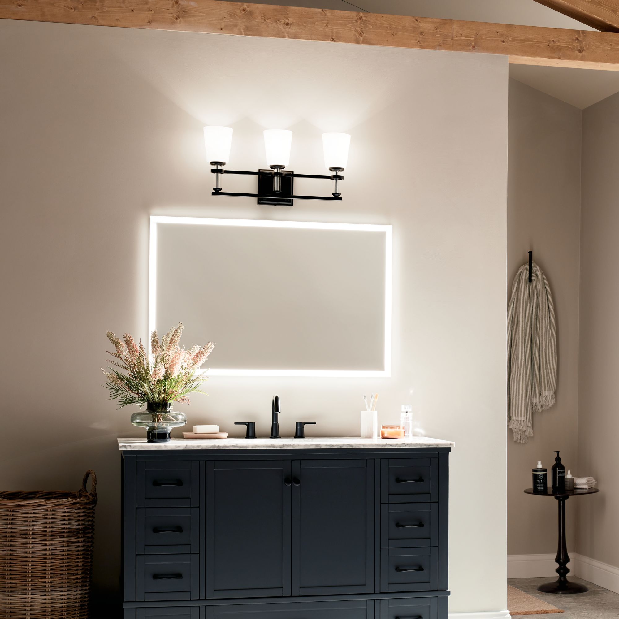 Image 7 Kichler Rosalind 23.8" Wide 3-Light Vanity Bath Light more views