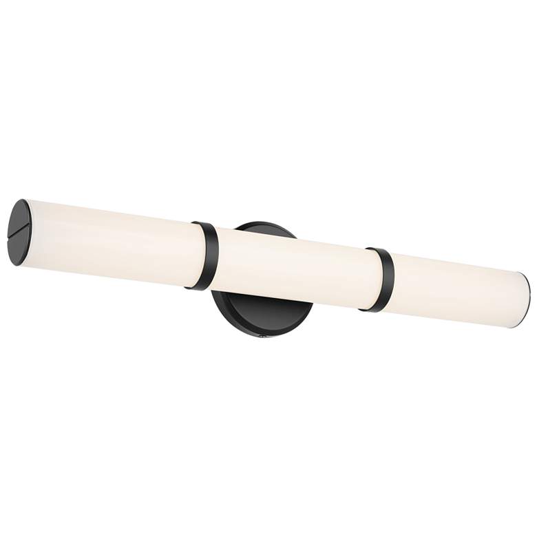 Image 1 Kichler Rosh Black Bath Bar Medium
