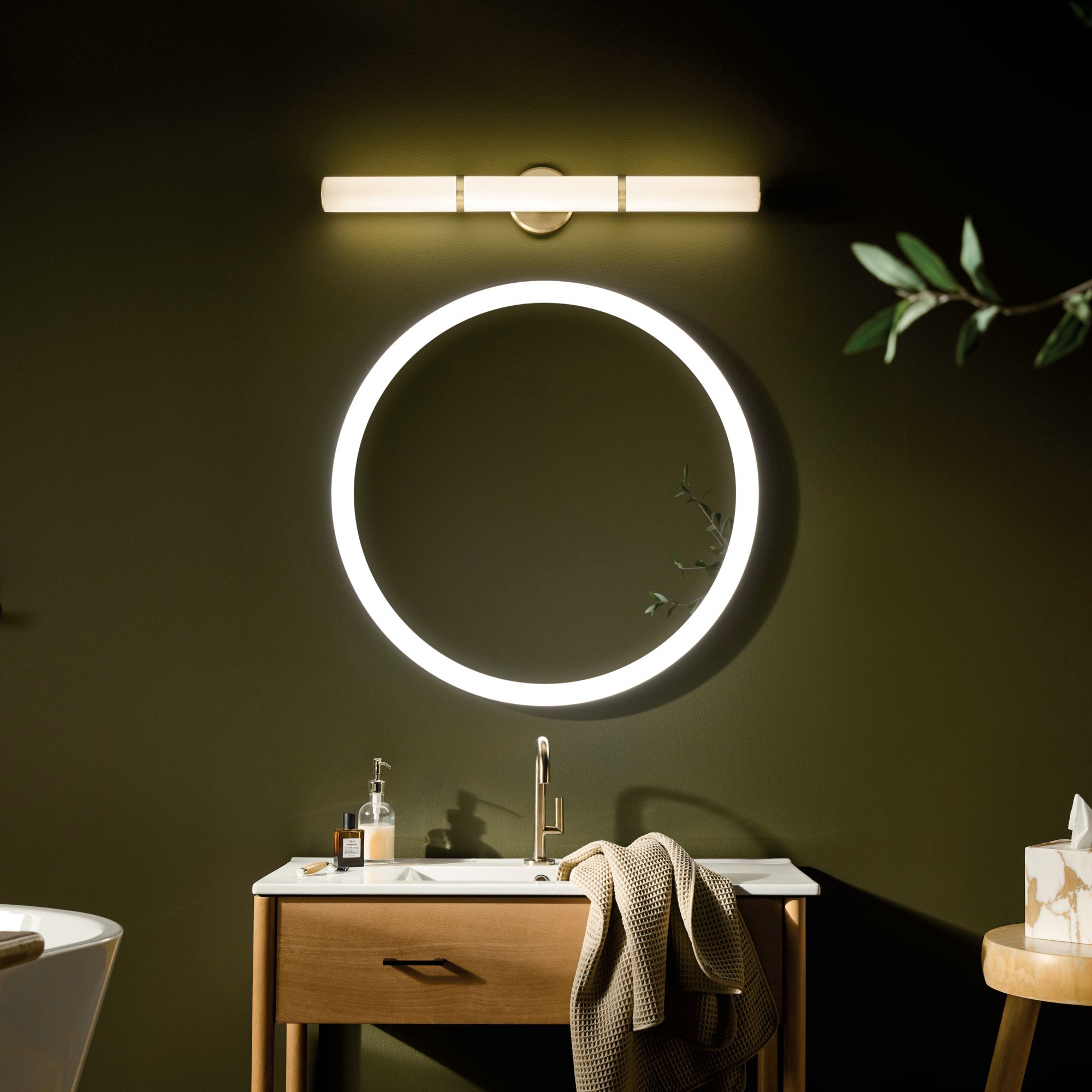 Image 2 Kichler Rosh Champagne Bronze Bath Bar Large more views