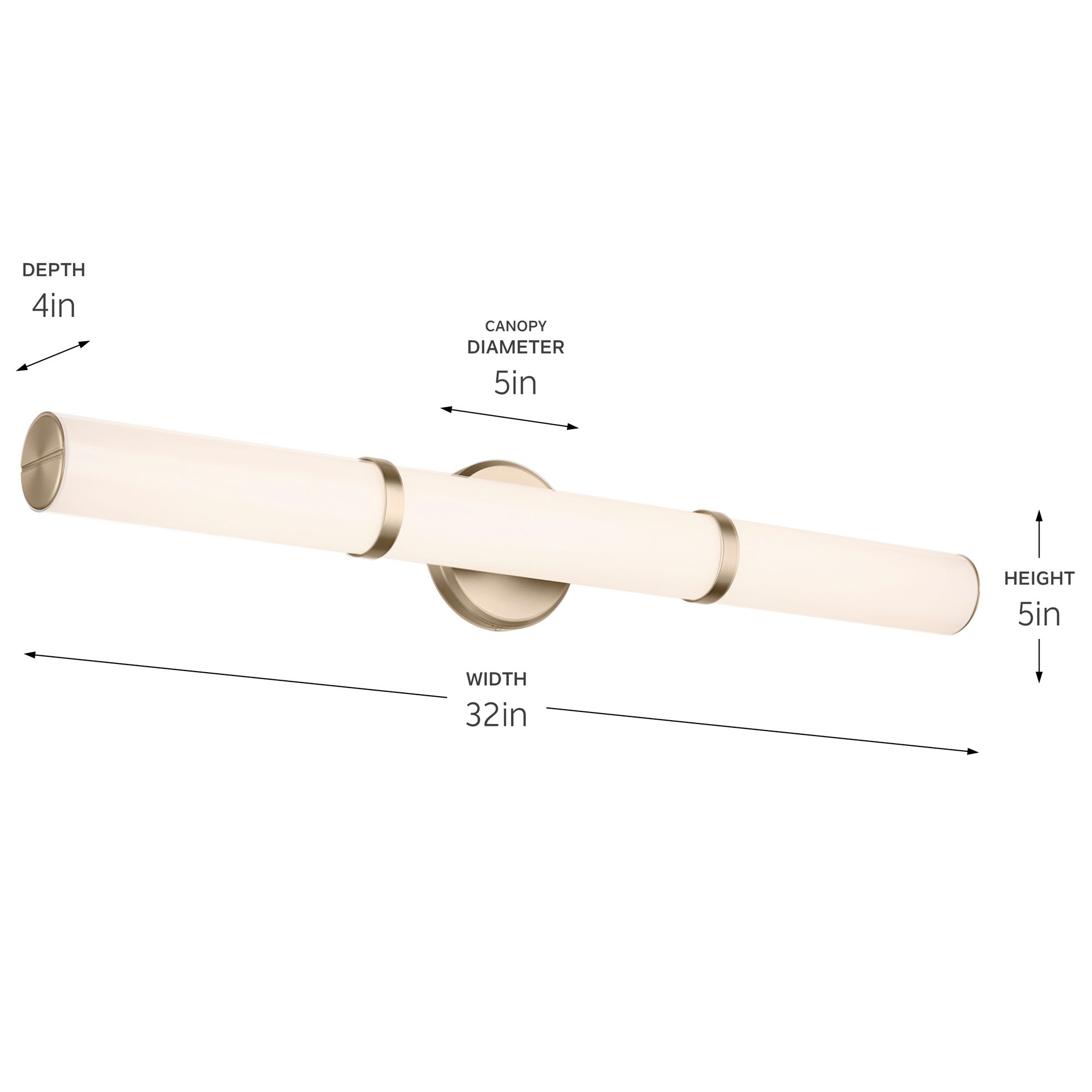 Image 7 Kichler Rosh Champagne Bronze Bath Bar Large more views