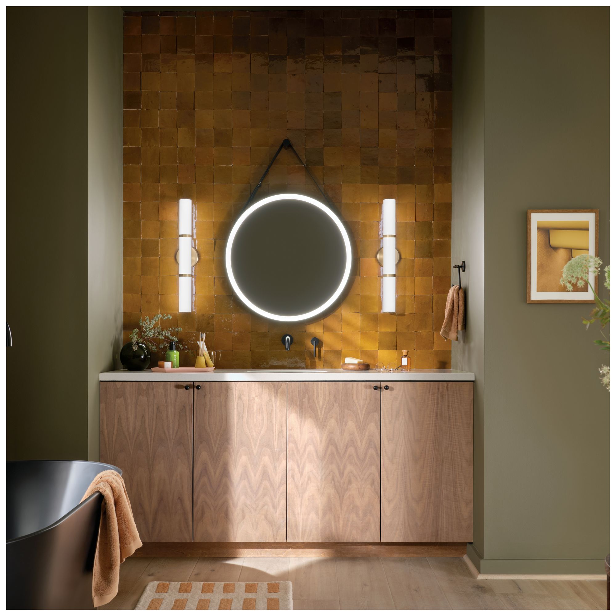 Kichler Rosh Champagne Bronze Bath Bar Medium