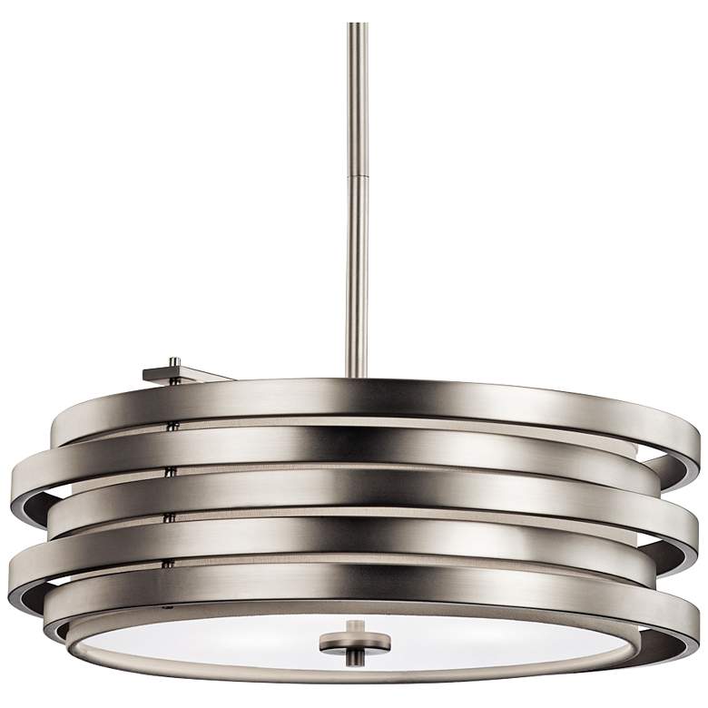 Image 2 Kichler Roswell 19 1/4" Wide Nickel 3-Light Pendant