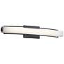 1_Kichler Rowan 25 1/4" Wide Matte Black LED Bath Light