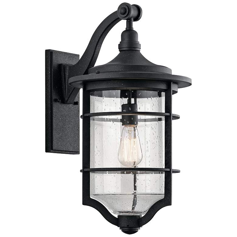 Image 2 Kichler Royal Marine 21 3/4 inch High Black Outdoor Wall Light