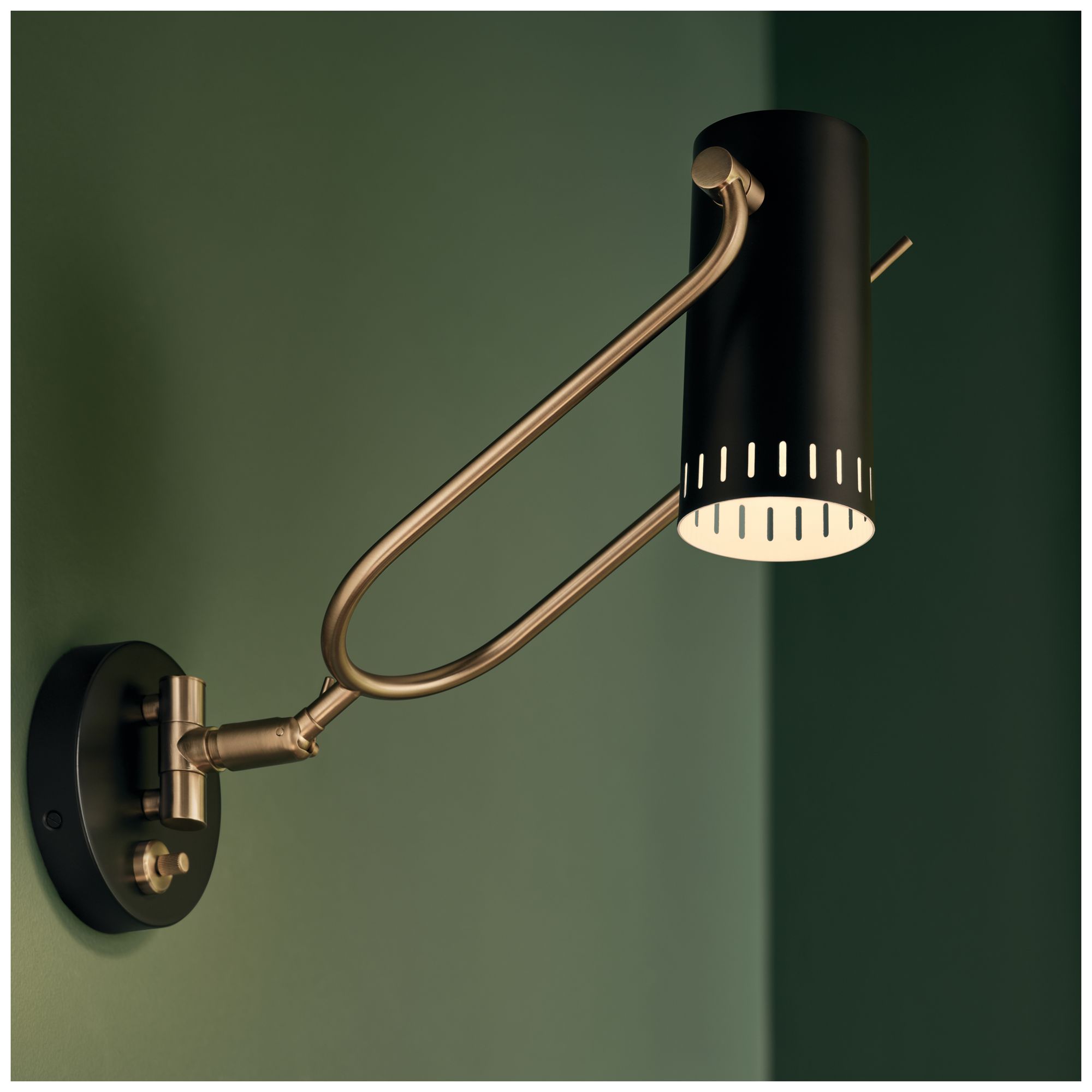 Thumbnail1 of Kichler Ruehl 15" 1Lt Swing Arm Wall Sconce in Black