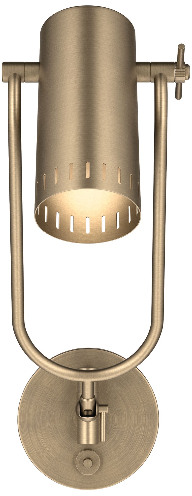 Image 5 Kichler Ruehl 15" 1Lt Swing Arm Wall Sconce in Champagne Bronze more views