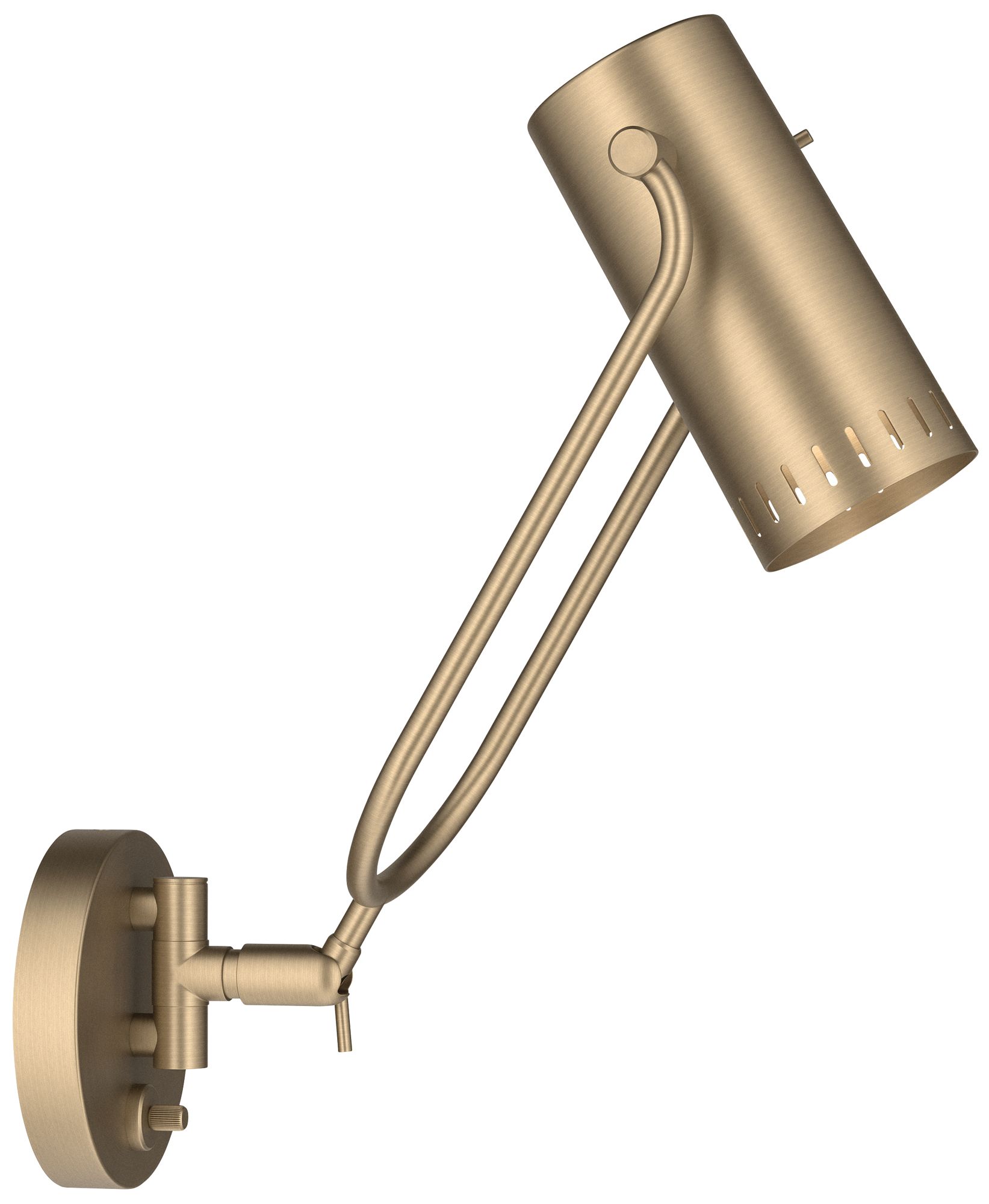 Image 6 Kichler Ruehl 15" 1Lt Swing Arm Wall Sconce in Champagne Bronze more views