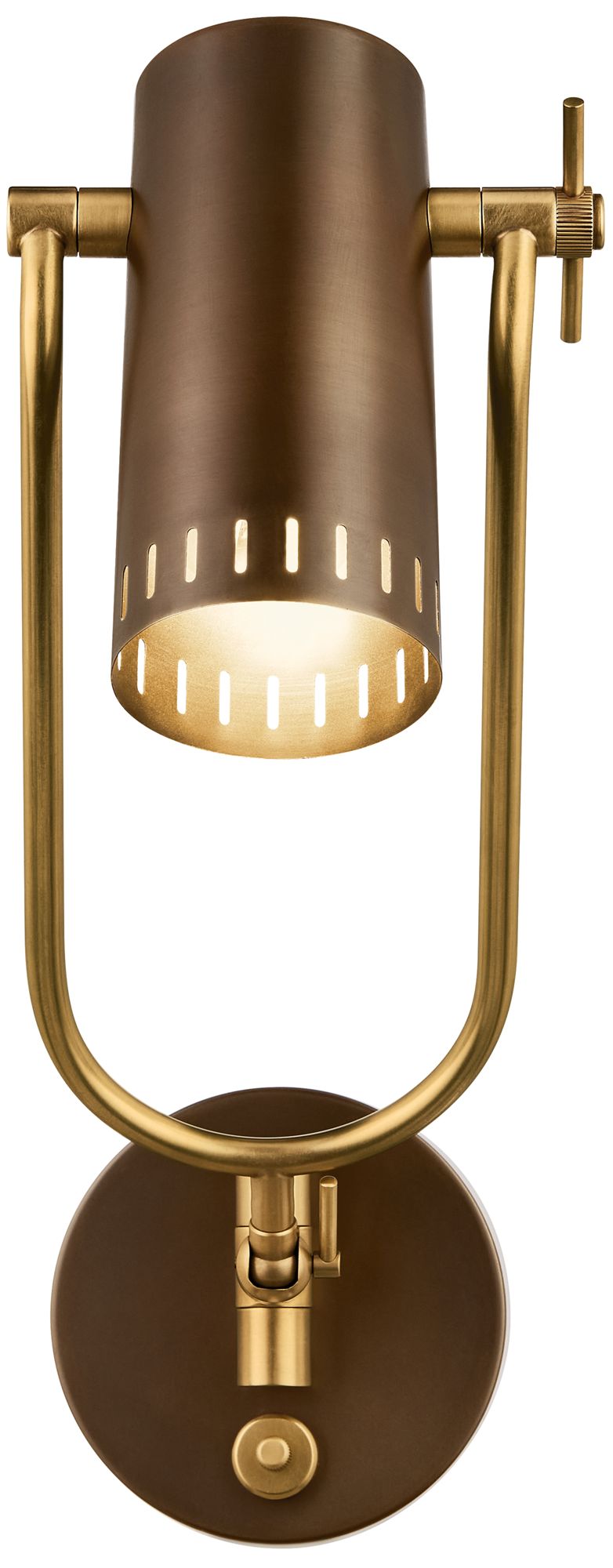 Image 6 Kichler Ruehl 15" 1Lt Swing Arm Wall Sconce in Lacquered Bronze more views