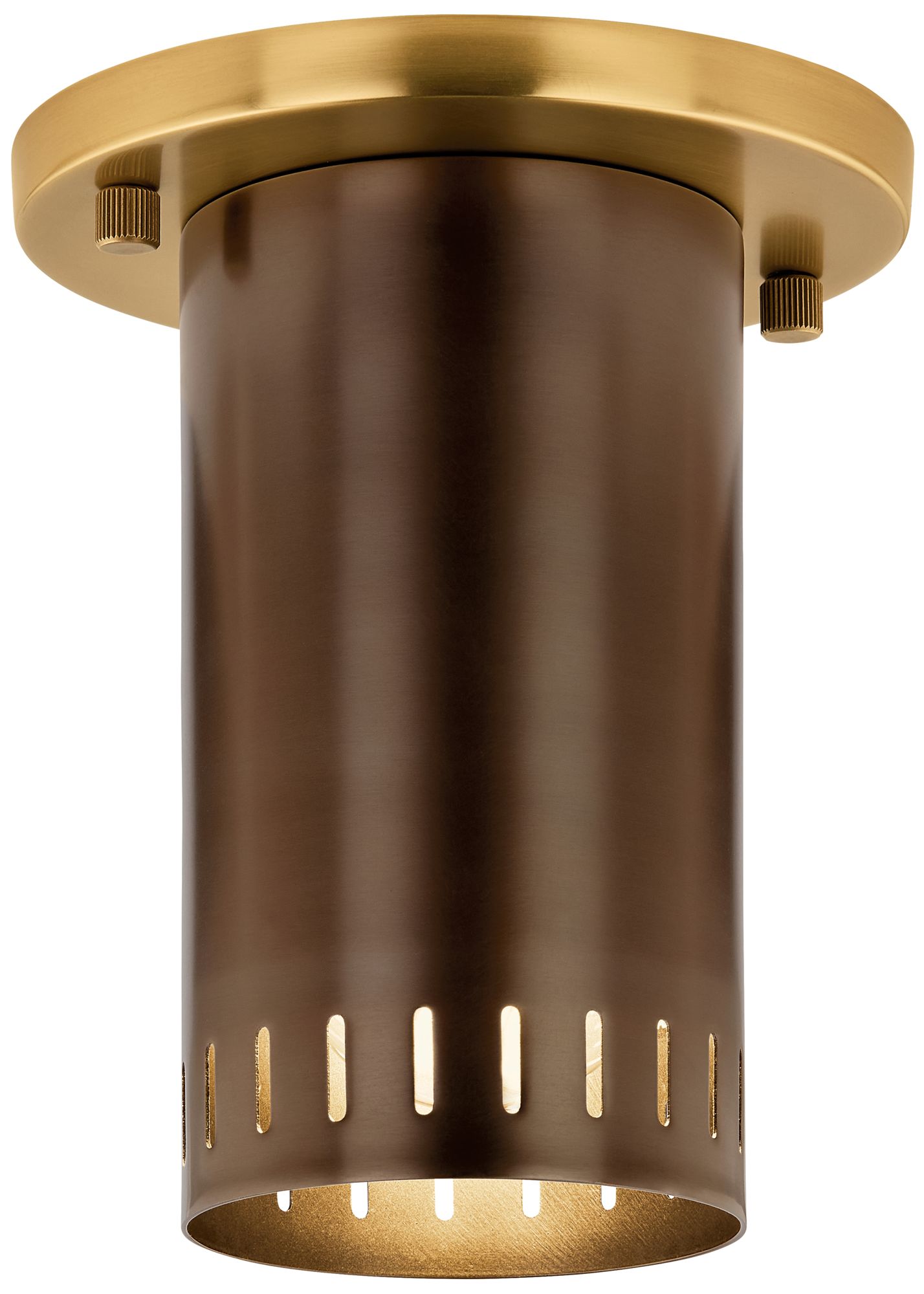 Kichler Ruehl 5.50" 1Lt Flush Mount in Lacquered Bronze