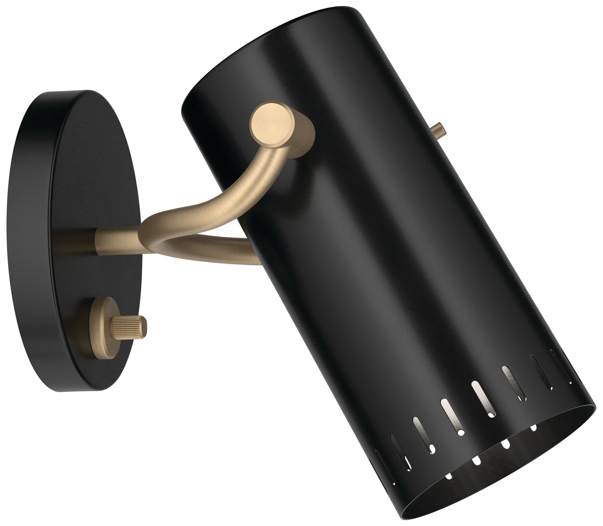 Image 6 Kichler Ruehl 7.25" 1Lt Wall Sconce in Black more views