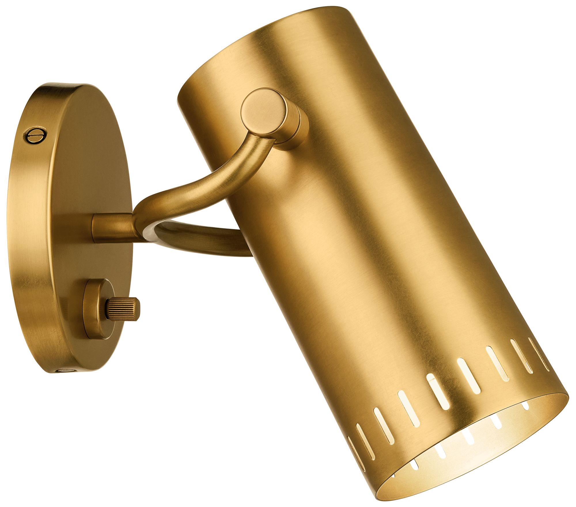 Image 7 Kichler Ruehl 7.25" 1Lt Wall Sconce in Lacquered Brass more views