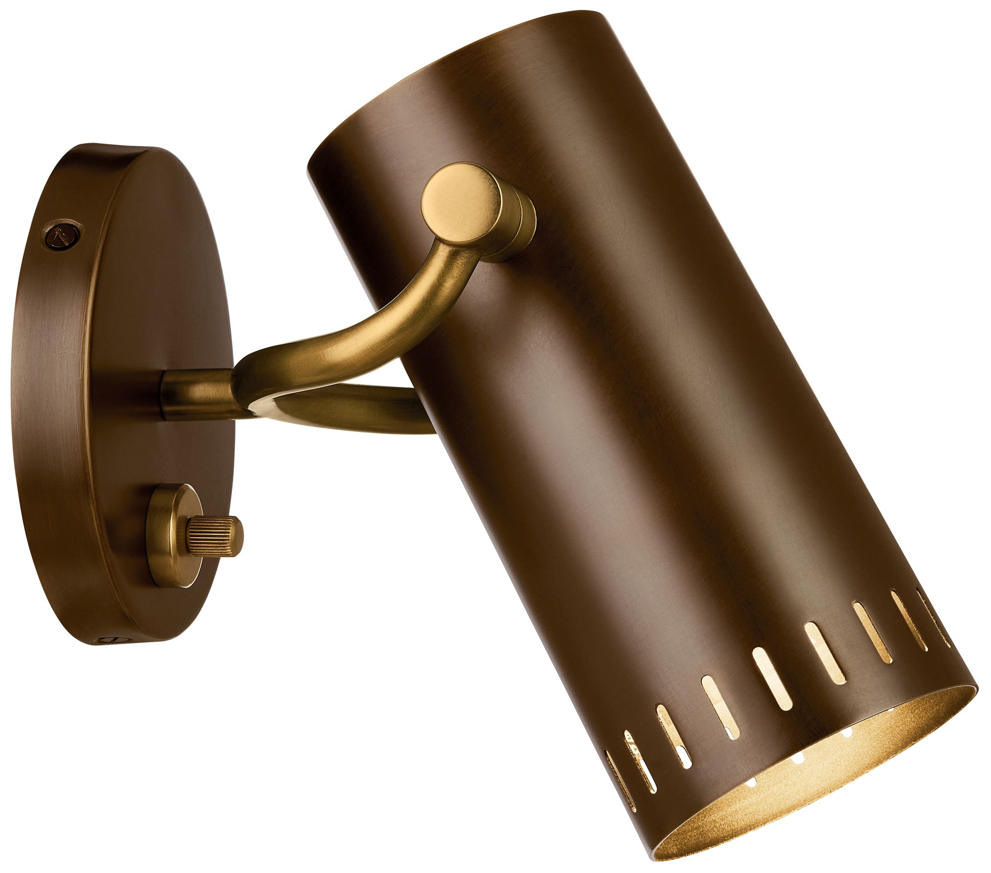 Image 7 Kichler Ruehl 7.25" 1Lt Wall Sconce in Lacquered Bronze more views