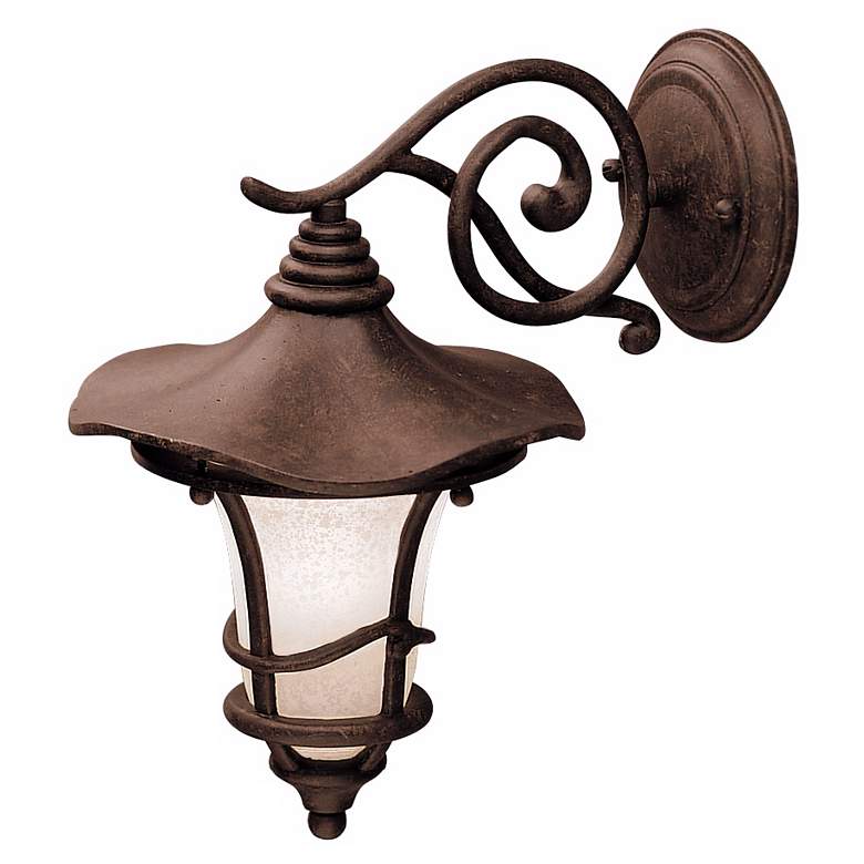 Image 1 Kichler Rustic Bronze 12 1/2" Down Mount Outdoor Wall Light