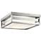 Kichler Ryler 12" Wide Brushed Aluminum LED Outdoor Ceiling Light