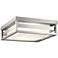 Kichler Ryler 12" Wide Brushed Aluminum LED Outdoor Ceiling Light