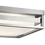 2_Kichler Ryler 12" Wide Brushed Aluminum LED Outdoor Ceiling Light more views