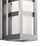 2_Kichler Ryler 12"H Brushed Aluminum LED Outdoor Wall Light more views