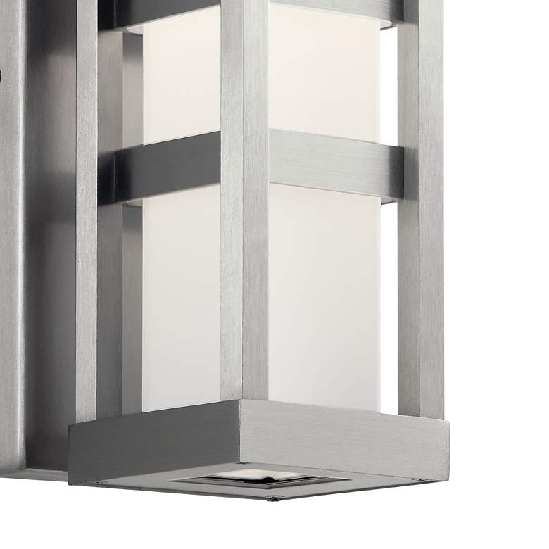 Image 3 Kichler Ryler 12"H Brushed Aluminum LED Outdoor Wall Light more views