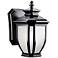 Kichler Salisbury 10 1/2" High Black Outdoor Wall Light