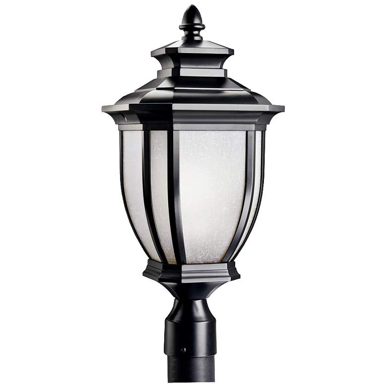 Image 1 Kichler Salisbury 21 3/4 inch High Black Outdoor Post Light