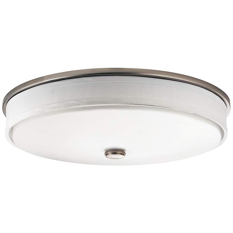 Image 1 Kichler Santiago 17 1/4 inch Wide Brushed Nickel LED Ceiling Light