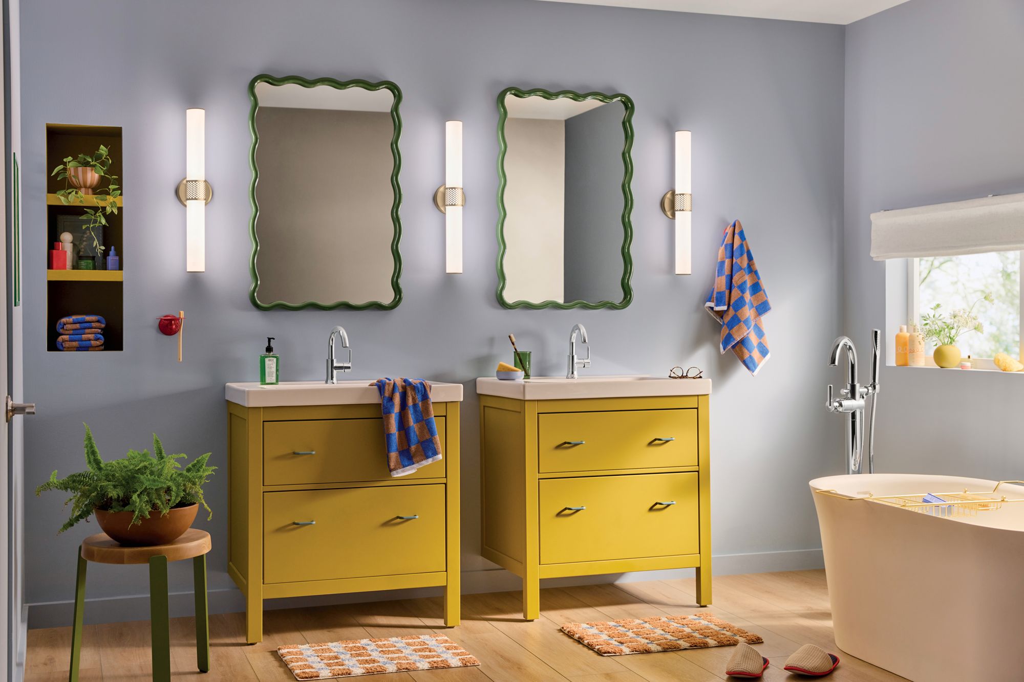 Image 3 Kichler Sashi 24" Wide Champagne Bronze LED Bath Light more views