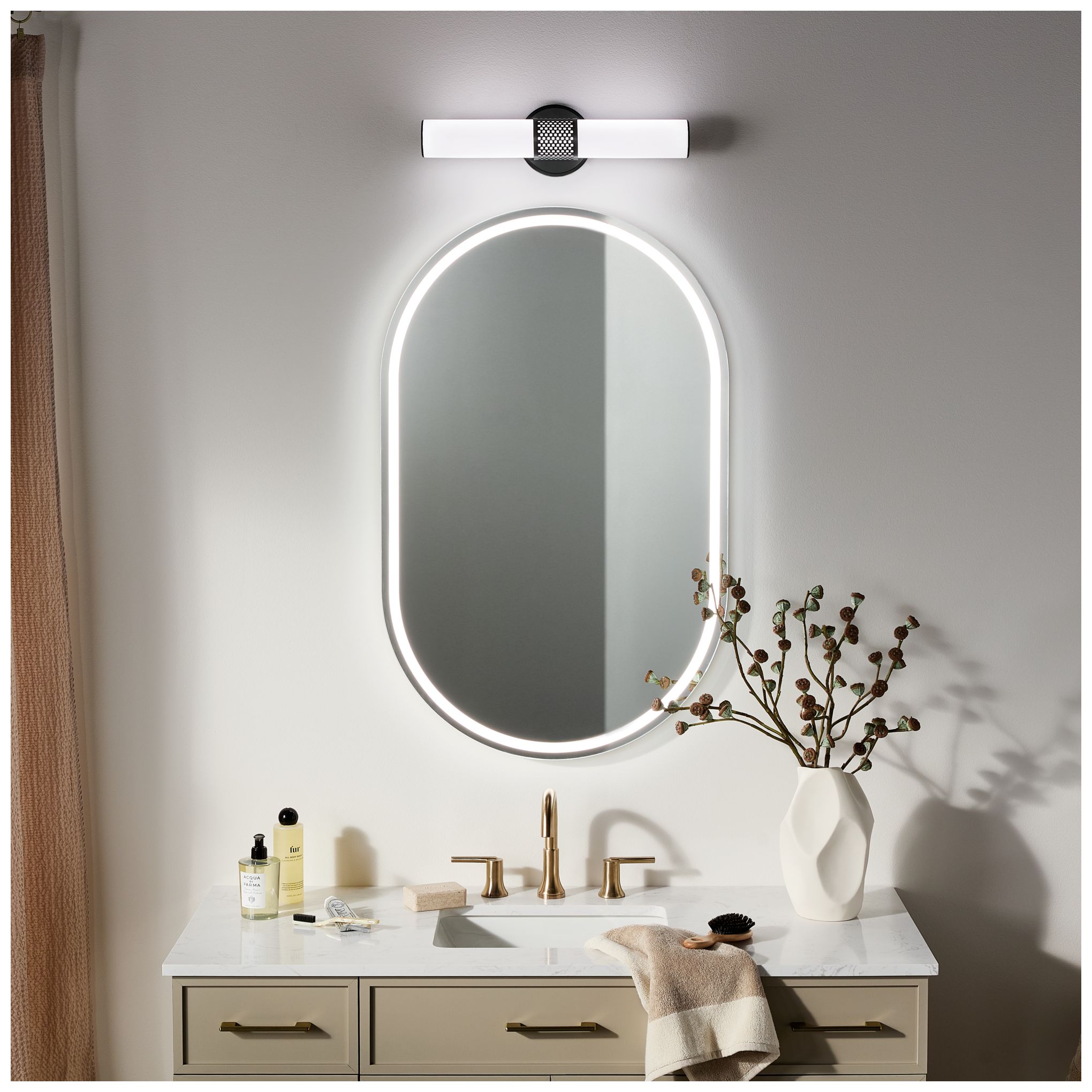 Image 6 Kichler Sashi Black Bath Bar Small more views