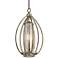 Kichler Savanna 12" Wide Sterling Gold Cage Mini Pendant