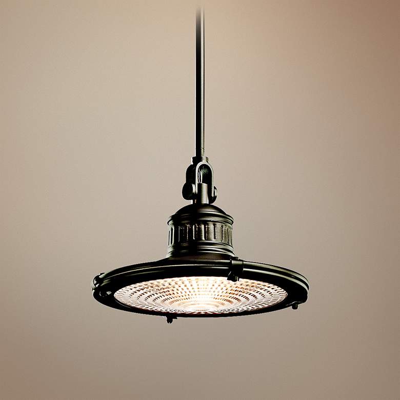 Image 1 Kichler Sayre Collection 12" Wide Olde Bronze Mini Pendant