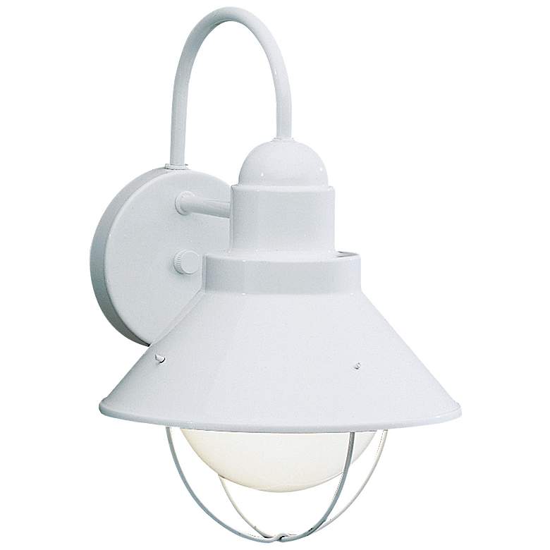 Image 1 Kichler Seaside 12" High White Outdoor Wall Light
