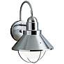 1_Kichler Seaside 14 1/4" High Brushed Nickel Outdoor Wall Light