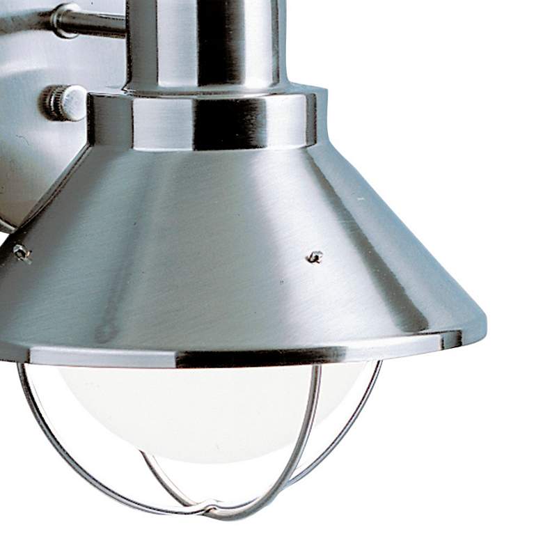 Image 2 Kichler Seaside 14 1/4" High Brushed Nickel Outdoor Wall Light more views