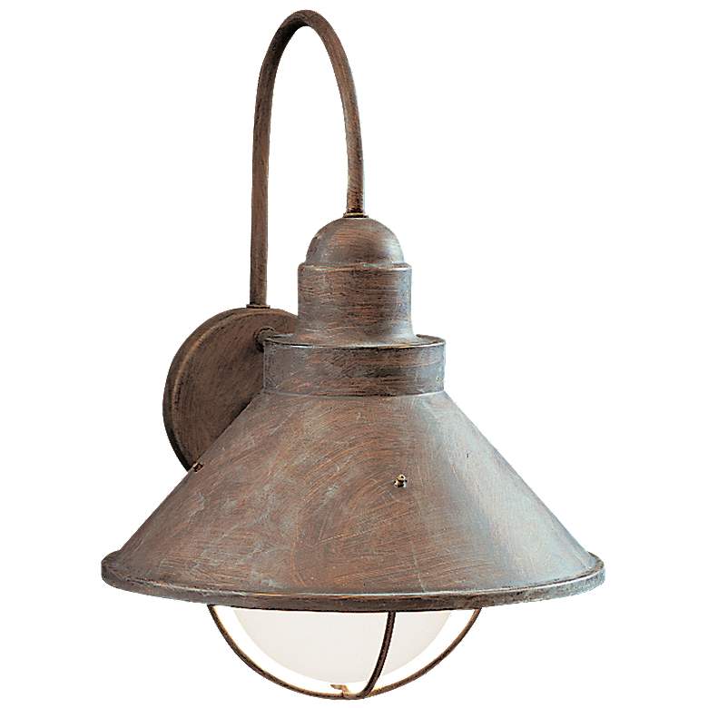 Image 1 Kichler Seaside 14 1/4" High Olde Brick Outdoor Wall Light