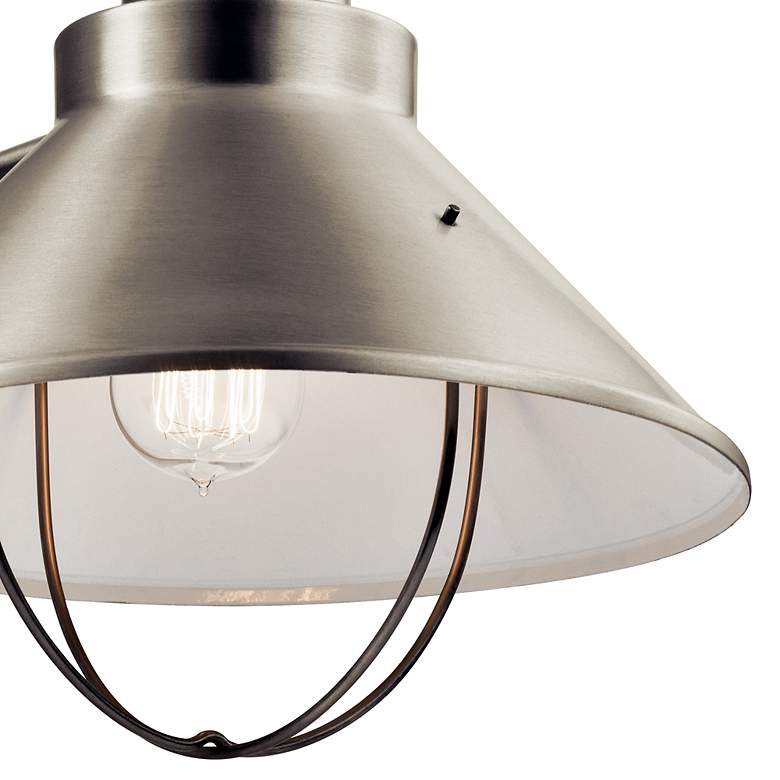 Image 2 Kichler Seaside 16 3/4"H Brushed Nickel Outdoor Wall Light more views