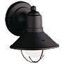 Kichler Seaside 7 1/2" High Black Outdoor Wall Light