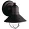 Kichler Seaside 7 1/2" High Black Outdoor Wall Light