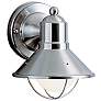 1_Kichler Seaside 7 1/2"H Brushed Nickel Outdoor Wall Light