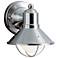 Kichler Seaside 7 1/2"H Brushed Nickel Outdoor Wall Light